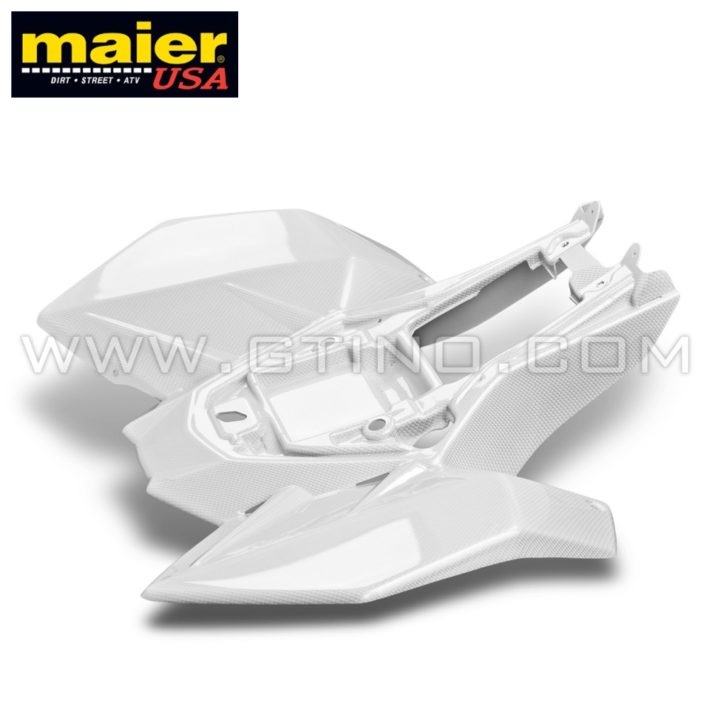 Carénage arrière BLANC Carbone - LTR 450