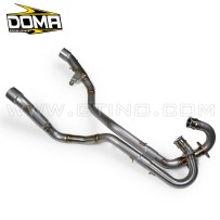 Collecteur d'échappement en inox pour DOUBLE SILENCIEUX de quad YAMAHA YFM RAPTOR 700 de 2005 à 2014