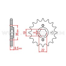 Pignon de transmission JTF337 (Schéma)
