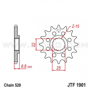 Pignon de transmission - JTF1901