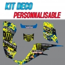 Kit déco KEN BLOCK Jaune - LTZ /  KFX 400