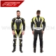 Combinaison cuir Noir/Fluo - TRACTECH EVO II by RST