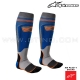 Chaussettes MX PLUS-1 "Blue Orange Fluo" - ALPINESTARS