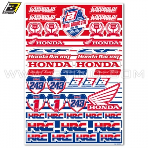 Planche Stickers - HONDA GARIBOLDI by BLACKBIRD RACING