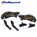 Protèges mains POLISPORT avec stickers ROCKSTAR