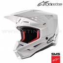 Casque de cross SM5 SOLID by ALPINESTARS (WHITE GLOSS)