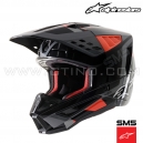 Casque de cross SM5 ROVER by ALPINESTARS (ANTHRACITE RED FLUO GRAY CAMO)