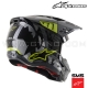 Casque S-M5 ROVER Yellow Fluo by ALPINESTARS