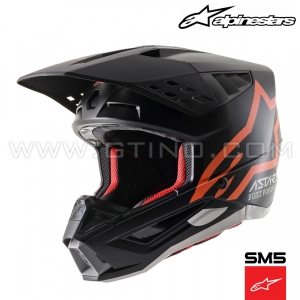 Casque S-M5 COMPASS Orange Fluo by ALPINESTARS