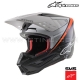 Casque S-M5 RAYON Black White by ALPINESTARS