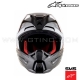 Casque S-M5 RAYON Black White by ALPINESTARS