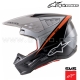 Casque S-M5 RAYON Black White by ALPINESTARS