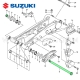 Axe pivot de bras oscillant SUZUKI - LTR 450