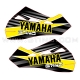 Stickers YAMAHA Noir / jaune pour protèges mains POLISPORT