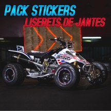 Pack liserets de jantes - Blue/White/Red
