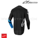 Maillot FLUID CHASER Black/Blue Neon by ALPINESTARS