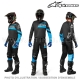 Maillot FLUID CHASER Black/Blue Neon by ALPINESTARS