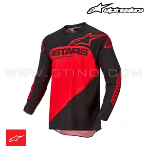 Maillot RACER SUPERMATIC Black Bright Red by ALPINESTARS