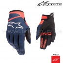 Gants RADAR "Dark Blue Red Fluo" - ALPINESTARS