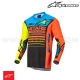 Maillot RACER COMPASS Black Yellow Fluo Coral by ALPINESTARS