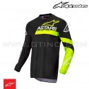 Maillot FLUID CHASER Black/Yellow Fluo by ALPINESTARS