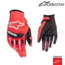 Gants TECHSTAR "Bright Red Black" - ALPINESTARS