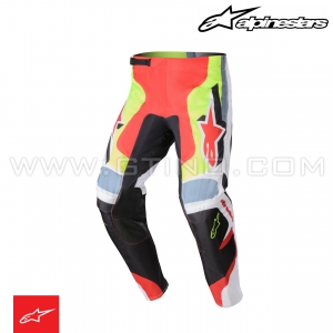 Pantalon FLUID AGENT Black Mars Red Fluo by ALPINESTARS