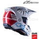 Casque S-M5 ACTION White Cyan Dark Blue by ALPINESTARS