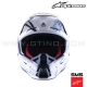 Casque S-M5 ACTION White Cyan Dark Blue by ALPINESTARS