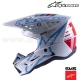 Casque S-M5 ACTION White Cyan Dark Blue by ALPINESTARS