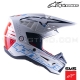 Casque S-M5 ACTION White Cyan Dark Blue by ALPINESTARS