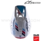 Casque S-M5 ACTION White Cyan Dark Blue by ALPINESTARS