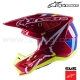 Casque S-M5 ACTION Bright Red White Fluo by ALPINESTARS