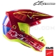 Casque S-M5 ACTION Bright Red White Fluo by ALPINESTARS