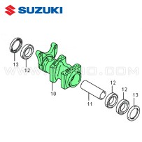 Moyeu à roulements d'axe - LTZ 400 Injection
