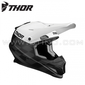 Casque Cross SECTOR BIRDROCK "Black White" by THOR