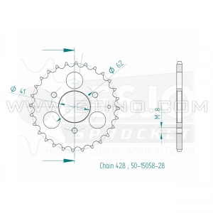 Couronne de transmission - YFM90 / AEON 50 COBRA