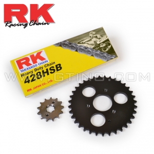 Kit pignon chaine RK HSB - YAMAHA RAPTOR 90