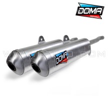 Paire de silencieux Aluminium DOMA pour quad YAMAHA YFZ BANSHEE 350