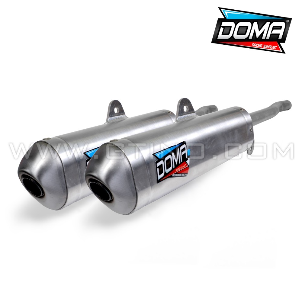 Paire de silencieux Aluminium DOMA pour quad YAMAHA YFZ BANSHEE 350