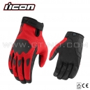 Gants HOOLIGAN "Red" - ICON MOTOSPORTS