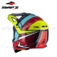 Casque Cross Bleu/Jaune/Rouge - SWAP'S S818