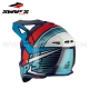 Casque Cross Bleu/Rouge - SWAP'S S818