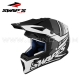 Casque Cross Noir/Blanc MAT - SWAP'S S818