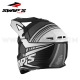 Casque Cross Noir/Blanc MAT - SWAP'S S818