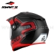 Casque ENDURO CRUX | S789 Noir & Rouge by SWAP'S