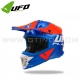 Casque Cross "INTREPID" Bleu Orange - UFO