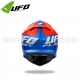 Casque Cross "INTREPID" Bleu Orange - UFO