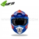 Casque Cross "INTREPID" Bleu Orange - UFO