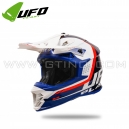 Casque Cross "INTREPID" Bleu Blanc - UFO